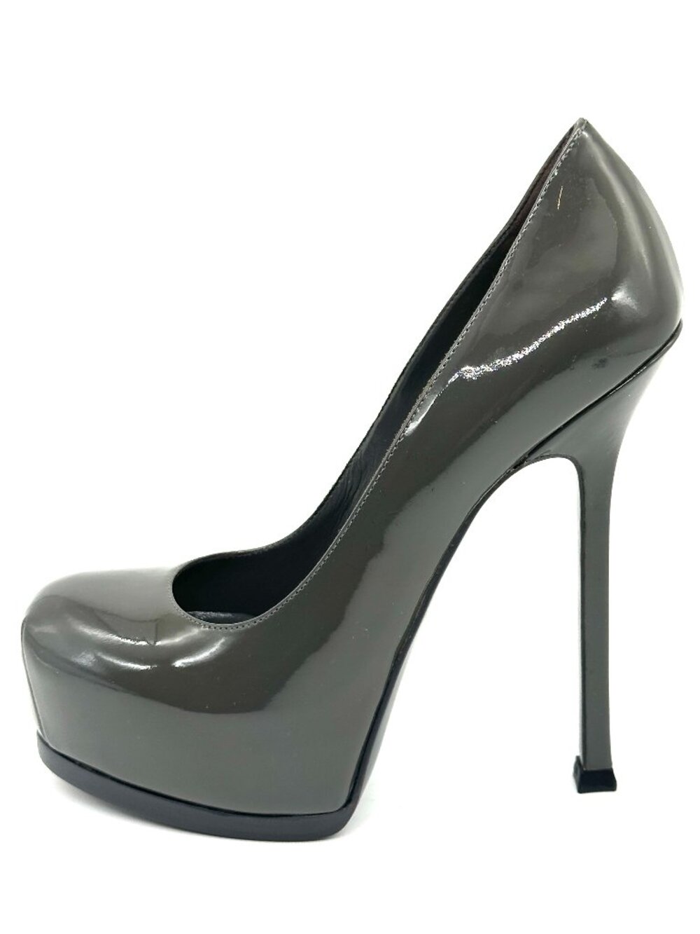 YSL Yves Saint Laurent Tribtoo 105 Patent Platform Pumps Heels Shoes - Picture 1 of 16